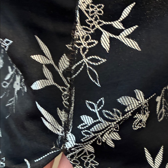 Vintage Lilly Pulitzer Black and Silver Floral Mini Dress 90s - Picture 4 of 4